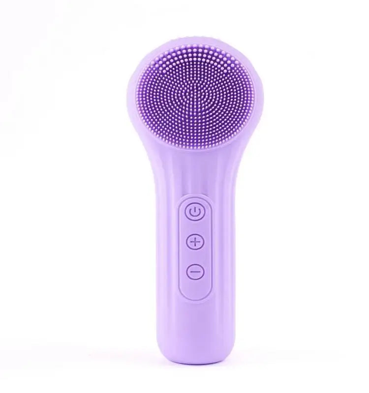 Heated Silicone Electric Facial Cleansing Brush